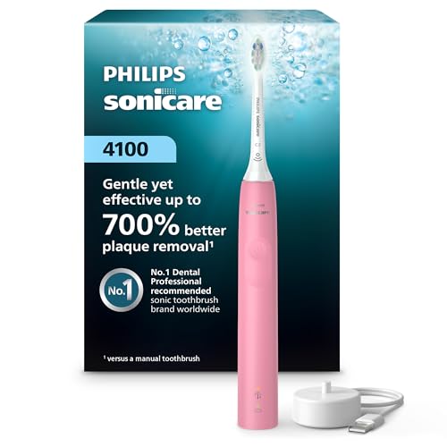 Philips Sonicare 4100 Rechargeable Electric Toothbrush, Deep Pink
