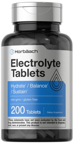 Horbäach Electrolyte Tablets | 200 Count | Helps Hydration & Balance