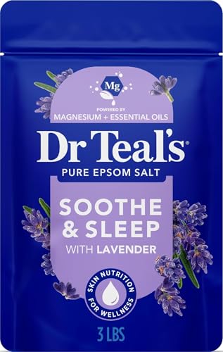 Dr Teal's Epsom Salt Soaking Solution, Soothe & Sleep, Lavender, 3lbs