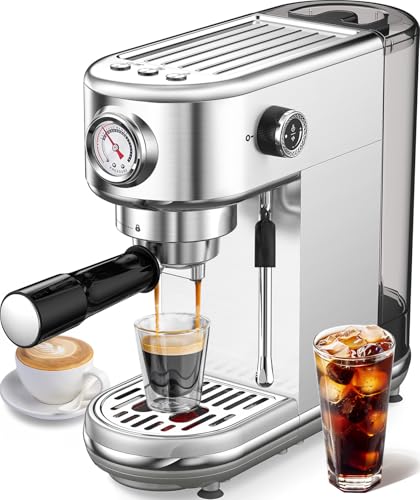 atatix Espresso Machine with Milk Frother