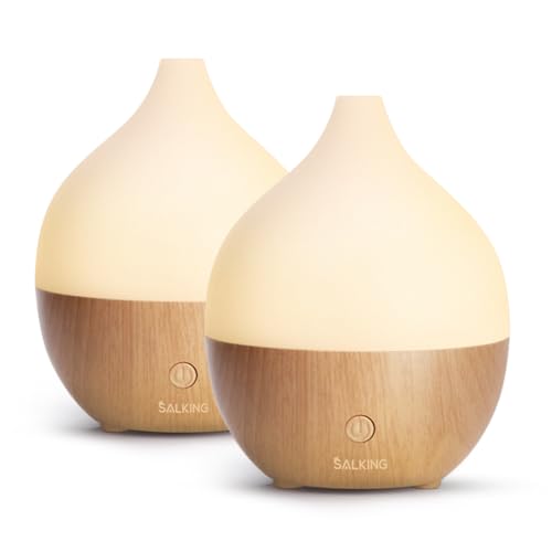SALKING Essential Oil Diffuser 2 Pack, 100ml Aromatherapy Diffuser for Home