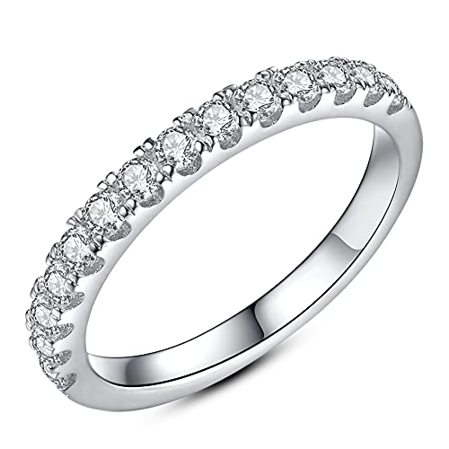 IMOLOVE Moissanite Wedding Band Wedding Rings for Women
