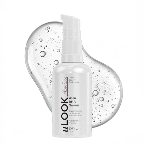 uLOOK AHA BHA Exfoliating Serum, Glycolic & Salicylic Acid, 1.01 fl oz