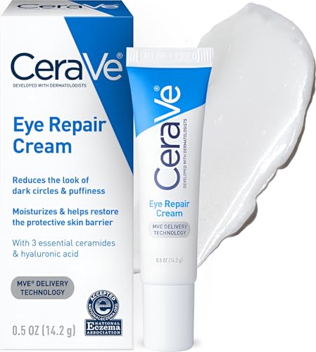 CeraVe Eye Repair Cream, Under Eye Cream for Puffiness and Bags, 0.5oz