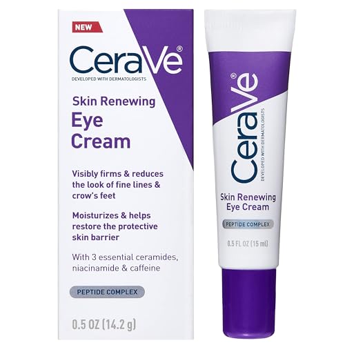 CeraVe Eye Cream for Wrinkles with Peptides, Caffeine & Niacinamide, 0.5oz