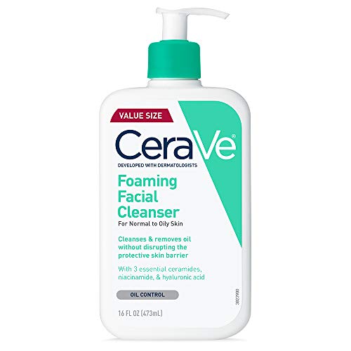 CeraVe Foaming Facial Cleanser, Face Wash for Oily Skin, 16fl oz
