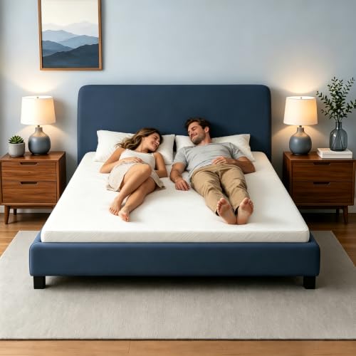 MENGZHONGXIN 2 Inch Twin Foam Mattress Lightweight for Easy Moving