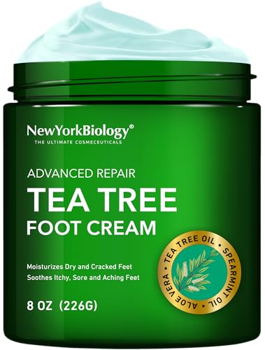 New York Biology Tea Tree Oil Foot Cream - 8 oz