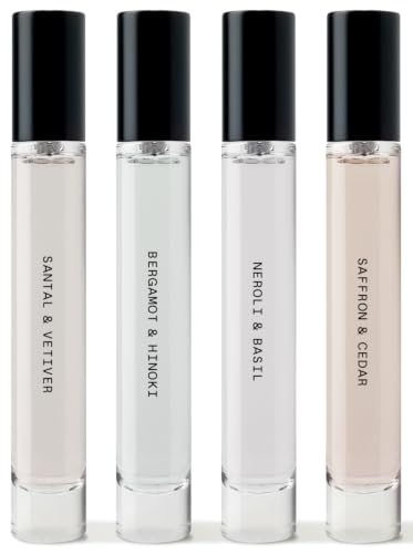 Salt & Stone Body Mist Discovery Set, 4 Mini Fragrance Sprays, 0.34 oz Each
