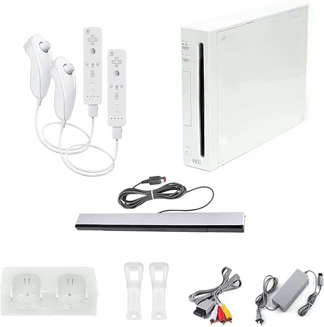 Nintendo Wii Console White Premium Bundle Renewed