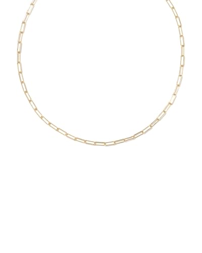 Kendra Scott Ever, Meadow Paperclip Chain Necklace 14K Gold-Filled