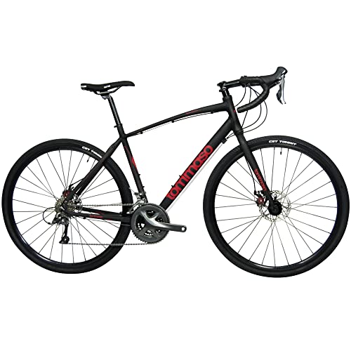 Tommaso Sentiero Sport Performance Aluminum Gravel Bike - Shimano Claris 24 Speeds - Road Bicycle for Men & Women - Medium 56cm