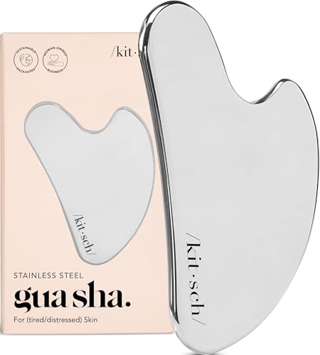 Kitsch Stainless Steel Guasha Tool for Face - Silver