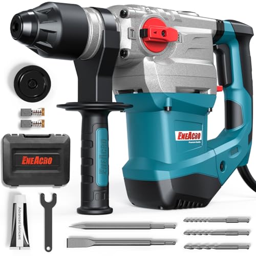 ENEACRO 1-1/4 Inch SDS-Plus 13 Amp Heavy Duty Rotary Hammer Drill