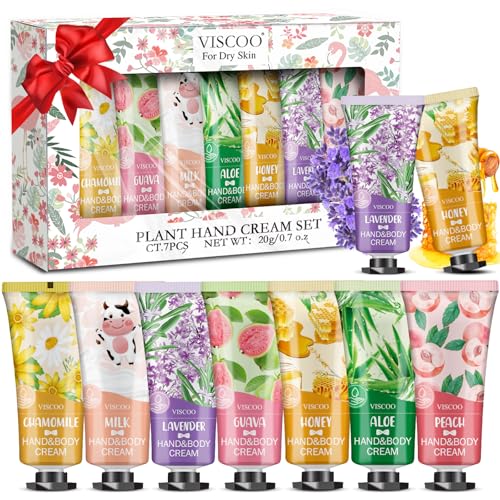 VISCOO 7 Pack Hand Cream Gifts Set for Women, Teacher Appreciation Gift
