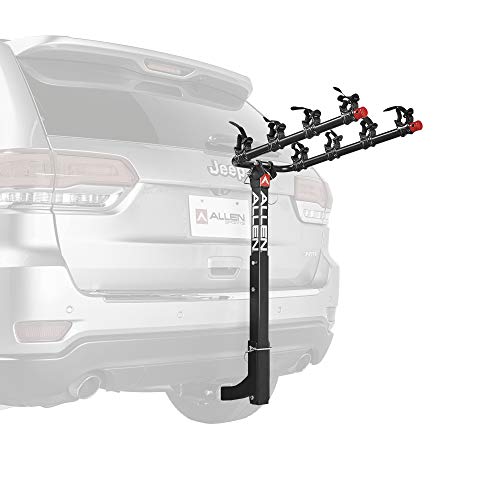 Allen Sports Deluxe 4-Bike Hitch Mount Rack (2-Inch Receiver), Black
