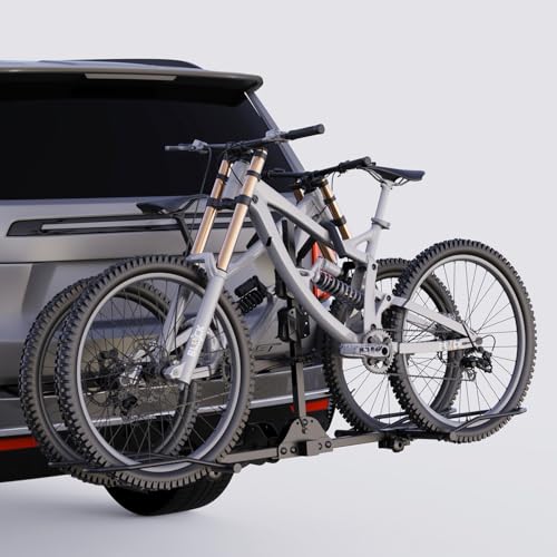 TANX Bike Racks for Ebikes, Fat Tire Bike Rack for Tow Hitch 2-Bike