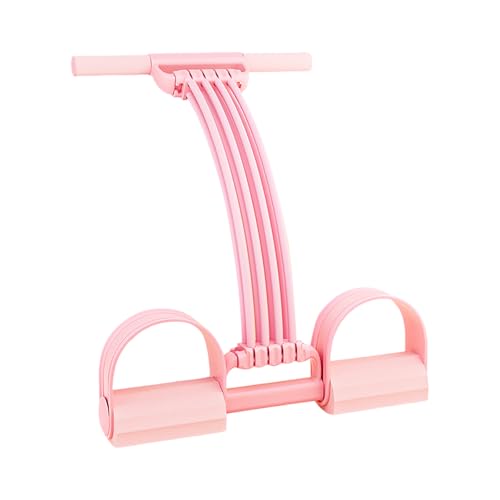 Resistance Bands with Handles, Manual Adjustable Detachable Soft Foam Thickened Latex 8-Tube Pedal Resistance Band with Handles,Natural Rubber Multifunction Tension Rope for Arm,Waist,Abdomen,Leg