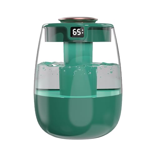 Cool Mist Humidifier, 1.5L Easy to Fill & Clean,Quiet Ultrasonic,Led Lights,Smart Timer,Dual Nozzles Auto-Shut Off Plant Humidifier for Nursery Plants Office Home Bedroom