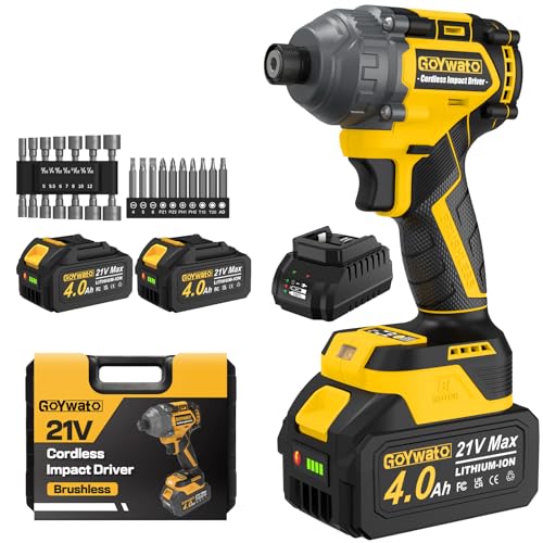 GoYwato Cordless Impact Driver 2655In-lbs(300N·m)