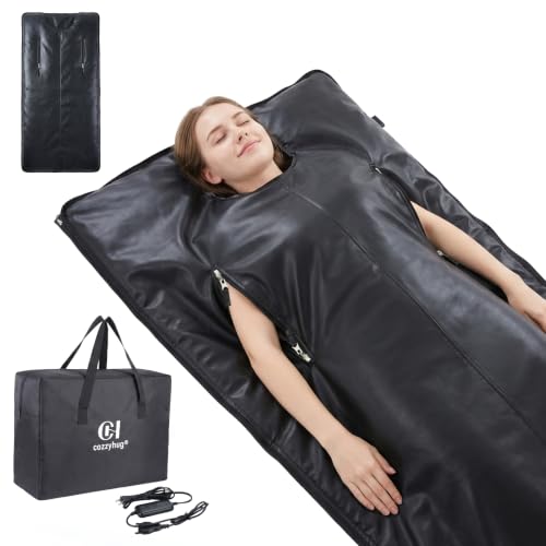 cozzyhug 158°F PU Infrared Sauna Blanket for Home Detox & Relaxation
