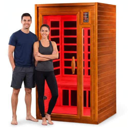 Dynamic Saunas Barcelona 1-2 Person Infrared Sauna with Red Light Therapy
