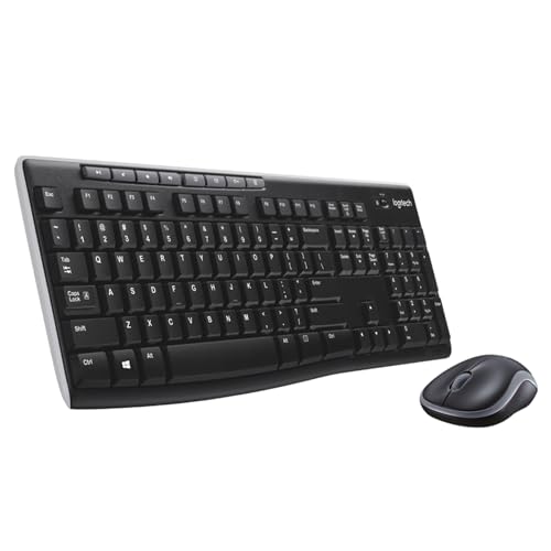 Logitech MK270 Full Size Wireless Keyboard and Mouse Combo - Black