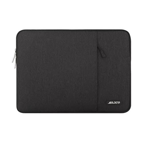 MOSISO Laptop Case 16 inch, 15-15.6 inch Laptop Sleeve Compatible with MacBook Pro 16 M5 M4 M3 M2 M1, HP Acer Dell Lenovo ASUS, Polyester Vertical Computer Sleeve Bag with Pocket, Black
