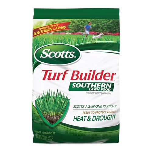 Scotts Lawn Fertilizer - Southern Turf Builder for Southern Grass - 15,000 Sq. Ft. - Granules