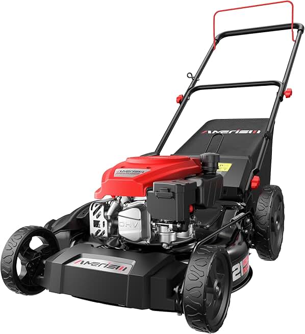 AMERISUN 21-Inch 3IN1 Gas Push Lawn Mower