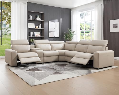 AMERLIFE Power Recliner Sectional Sofa