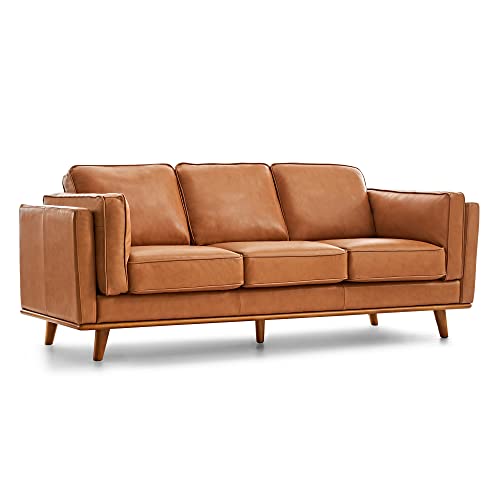 Valencia Artisan Full Leather Sofa 88”