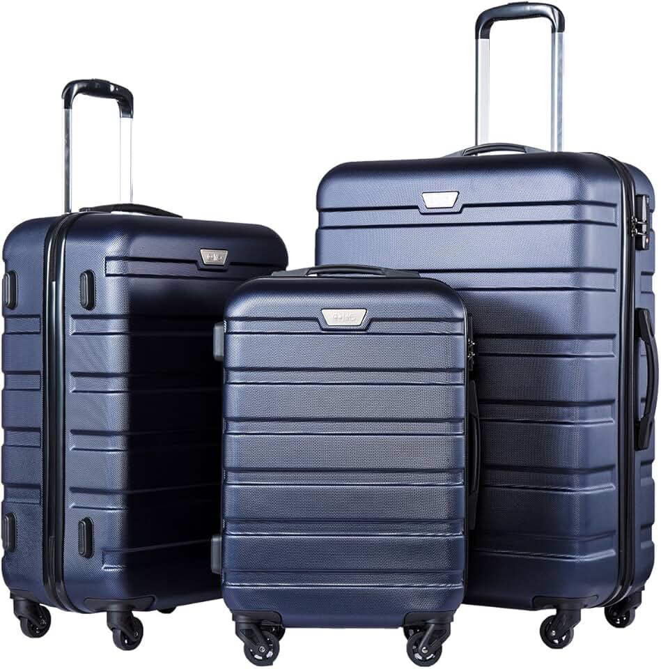 Coolife Luggage 3 Piece Set