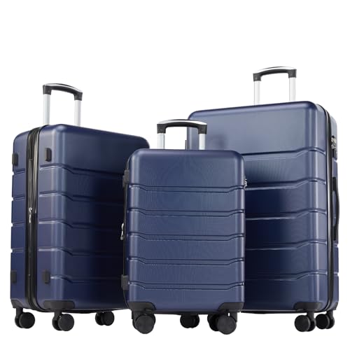 OLIXIS 3-Piece Luggage Set, Blue