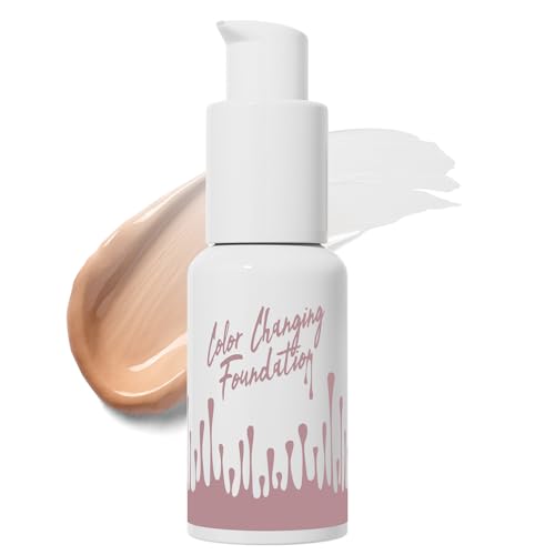 Color changing liquid foundation brightens and lasts foundation cream Warm changing skin color liquid foundation makeup