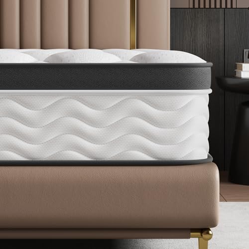 ERORVX Full Size Mattress,12 Inch Full Mattress,Memory Foam Hybrid Mattresses for Back Pain Relief,Pressure Relief & Motion Isolation,CertiPUR-US Certified,Medium Firm,54"x75"