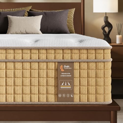 BedStory 14 Inch Extra Firm Mattress King, Hybrid Mattress for Back Pain Relief & Heavy People, Zoned Lumbar Support, No Sagging Pocket Spring Mattress in a Box 10-Year Warranty