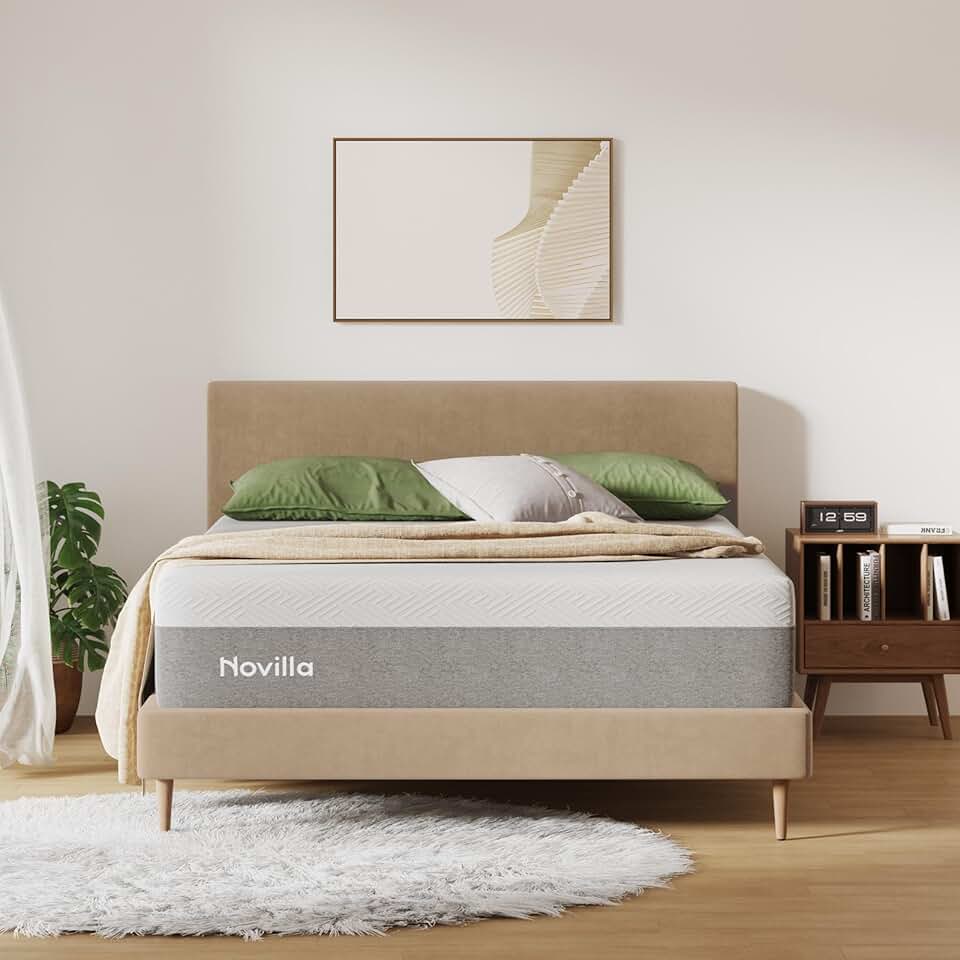 Novilla Queen Size Mattress, 12 inch Gel Memory Foam
