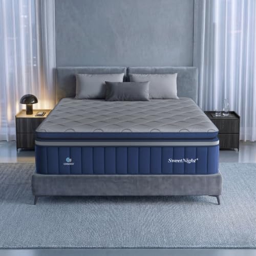 Sweetnight CoolNest Hybrid Full Size Mattress 12 Inch, Cooling Pillow Top | Cool Night Sleep for Hot Sleeper, 7-Zone Ergo Support for Pressure Relief, 4 Stage Cool Enhanced Breathability, Medium Firm