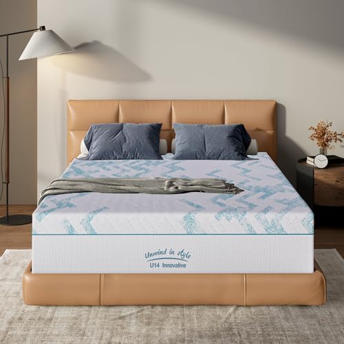 NXZMDEMY Queen Size Mattress, 14 inch Gel Memory Foam Mattress, Queen Mattresses for Cooling Night Sleep & Pressure Relief, CertiPUR-US Certified, Therapeutic Medium Firm
