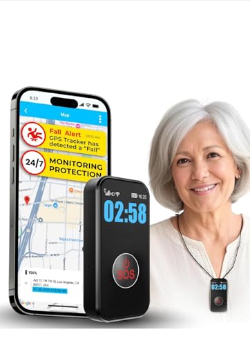 SecuLife Medical Alert Pendant for Seniors, Alerts Go Direct to Family, No Call Center, Auto Fall Detection, GPS Tracking, 2-Way Calling, Water Resistant Necklace