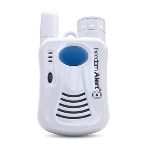 LogicMark Freedom Alert, Landline Personal Emergency Device, 2-Way Call with Family and Police for Home Safety, Device for Seniors and The Elderly