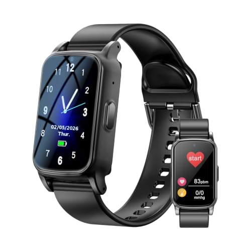 Fajocru Fall Detection Smart Watch for Seniors with GPS Tracking, SOS Alert & HD Video Call, Waterproof Fitness Tracker for Dementia/Alzheimer’s, 4G Safety