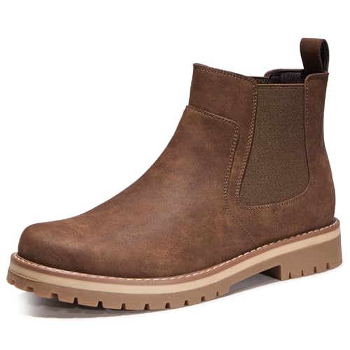 TruVeld Men's Chelsea Boots Matte Slip On Business Ankle Dress Shoes