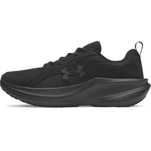 Under Armour Men's Charged+ Assert 11 Running Shoe, (002) Black/Black/Black, 10.5, US