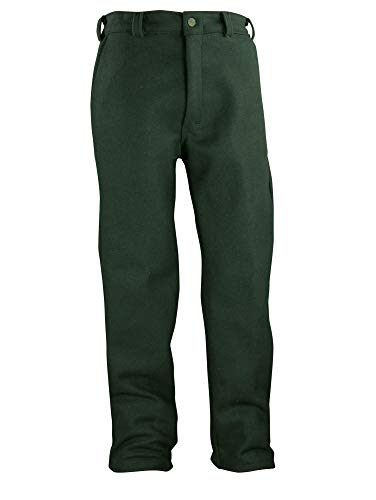 Regular and Big and Tall Dark Green Heavyweight Wool Hunting and Shooting Pants to Size 54 Made in Canada 214 (34W x 33L)
