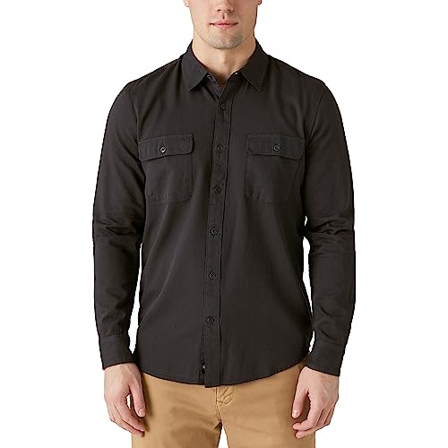 Lucky Brand Lived-in Long Sleeve Workwear Shirt Phantom MD