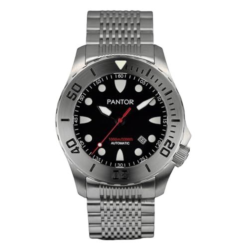 Pantor Seahorse Automatic Dive Watch,1000m Diver,45mm Large Mens Dive Watch