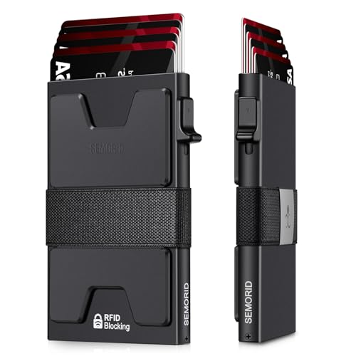 SEMORID RFID Blocking Slim Card Holder Wallet for Men Wallet Minimalist