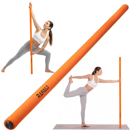 Rawaild Yoga Stick, Upgraded 5ft Sturdy Steel Mobility Stick, Adjustable Exercise Equipment for Stretching, Flexibility & Balance, Physical Therapy & Posture Correction, Shoulder & Back Relaxation